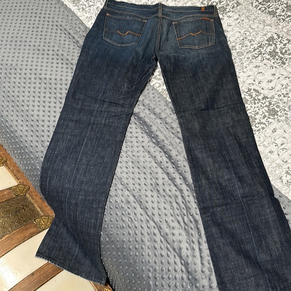 One pair of men’s Vintage 7 For All Mankind Bootcut Jeans. - Picture 4 of 5